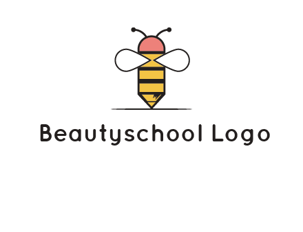 honey bee pencil logo