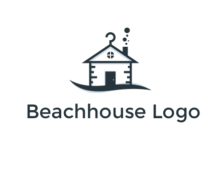 abstract dry cleaning house logo
