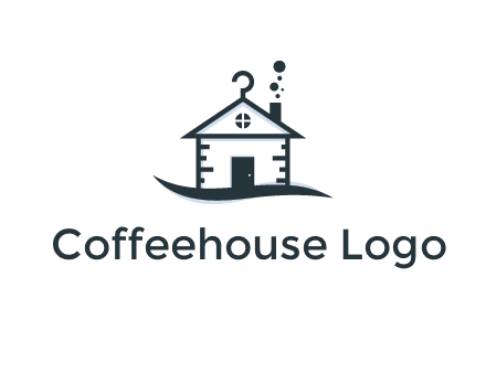 abstract dry cleaning house logo