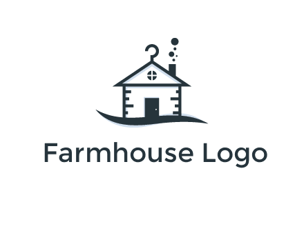 abstract dry cleaning house logo
