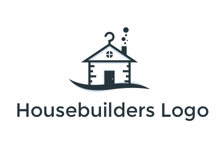 abstract dry cleaning house logo