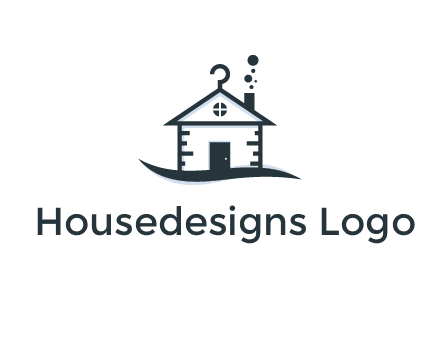 abstract dry cleaning house logo