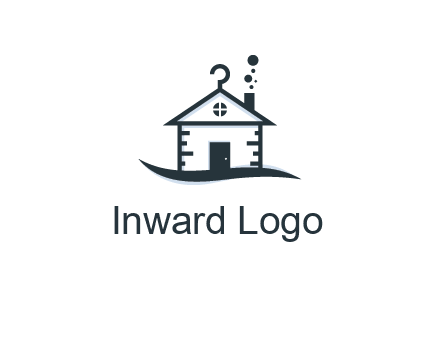 abstract dry cleaning house logo