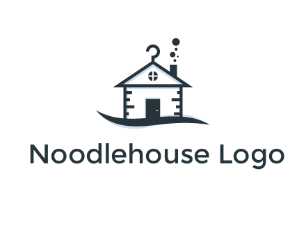 abstract dry cleaning house logo