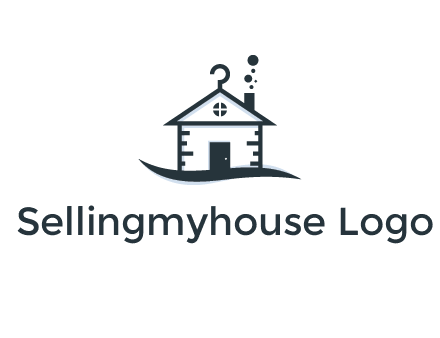 abstract dry cleaning house logo