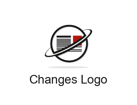 globe with paper logo