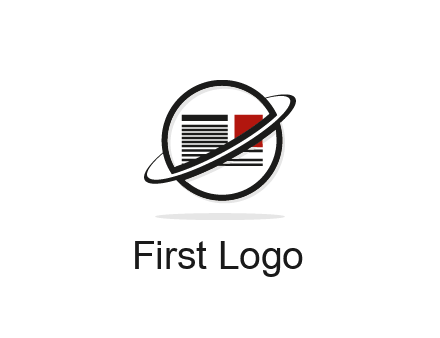 globe with paper logo