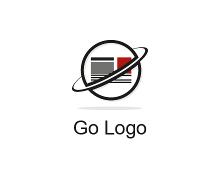 globe with paper logo