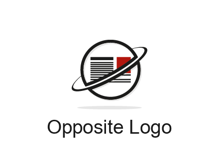 globe with paper logo