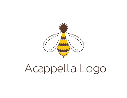 bee in stitch line logo