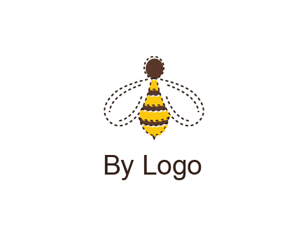 bee in stitch line logo