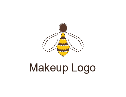 bee in stitch line logo