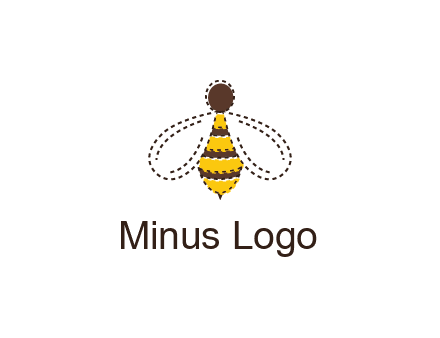 bee in stitch line logo
