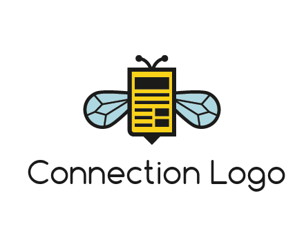 bee and page logo