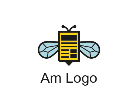 bee and page logo