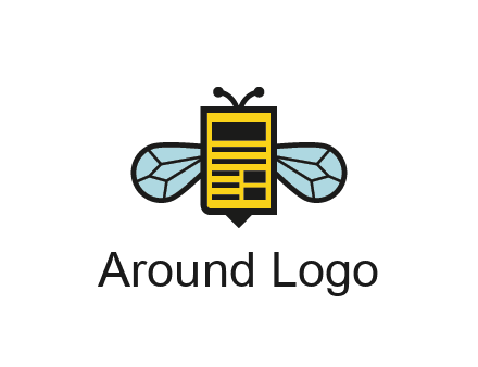 bee and page logo