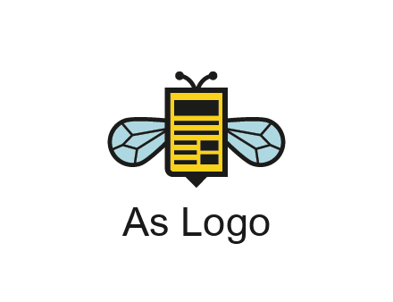 bee and page logo