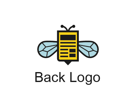bee and page logo