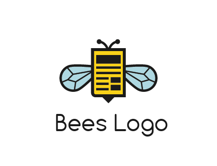 bee and page logo
