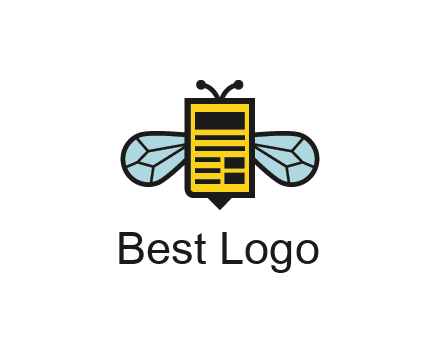 bee and page logo
