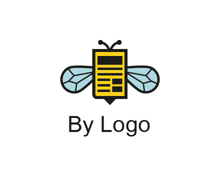 bee and page logo