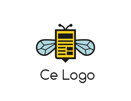 bee and page logo