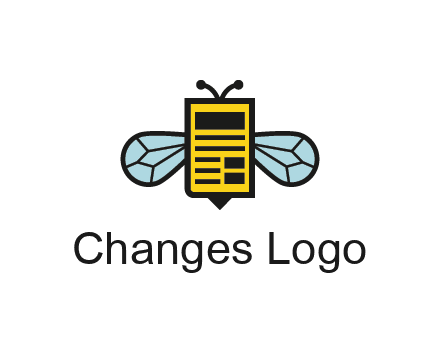 bee and page logo