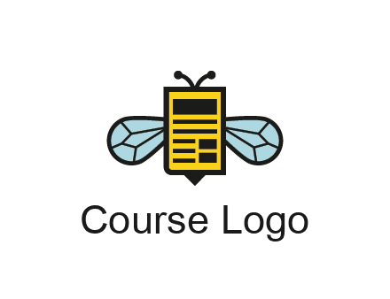 bee and page logo