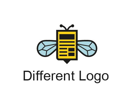 bee and page logo