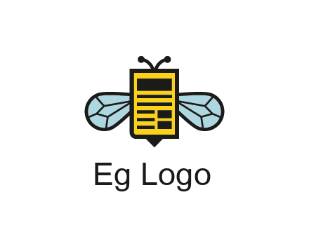 bee and page logo