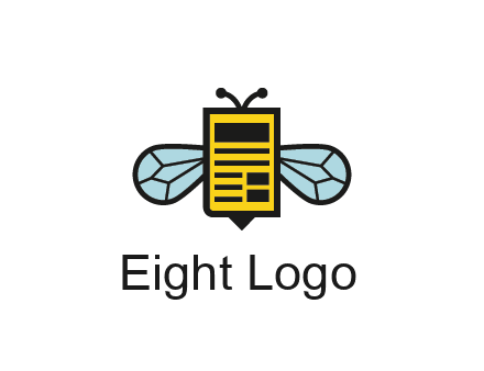 bee and page logo