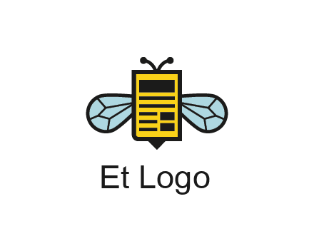 bee and page logo