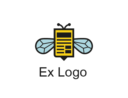 bee and page logo