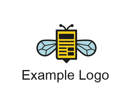 bee and page logo