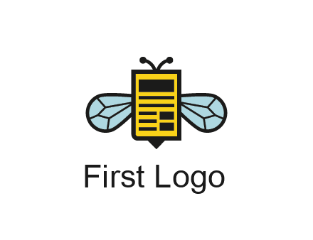 bee and page logo