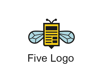 bee and page logo