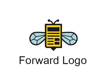 bee and page logo