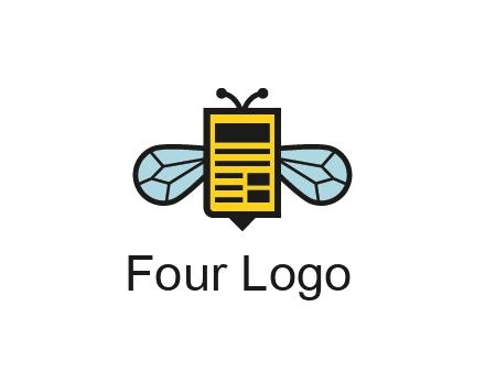 bee and page logo