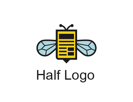 bee and page logo