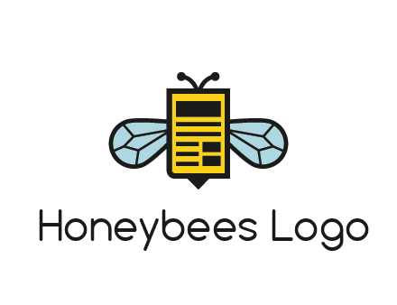 bee and page logo
