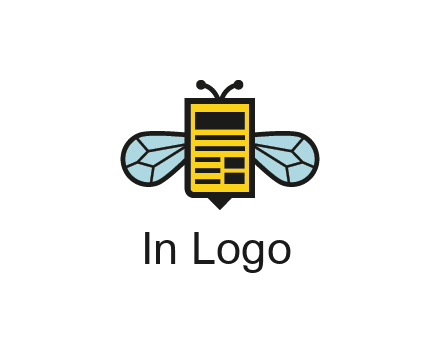 bee and page logo