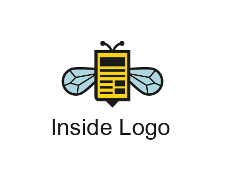 bee and page logo