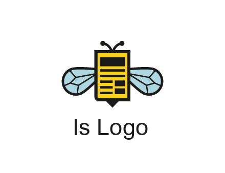bee and page logo