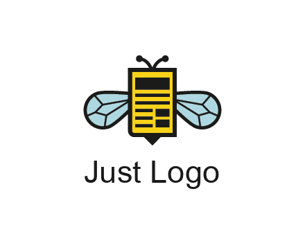bee and page logo