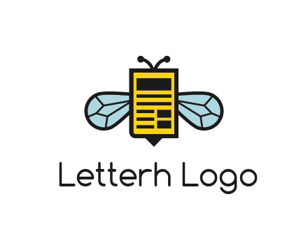 bee and page logo