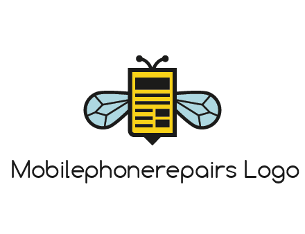 bee and page logo