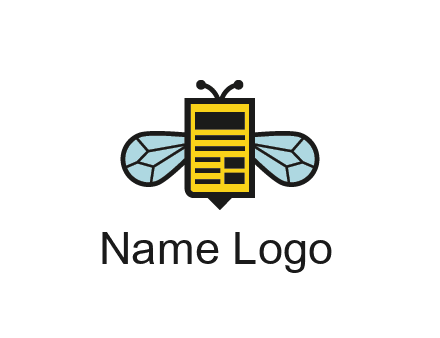 bee and page logo