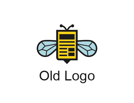 bee and page logo