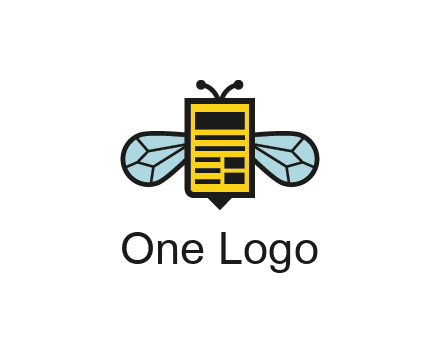 bee and page logo