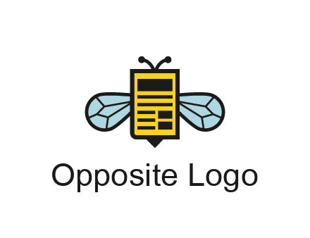bee and page logo